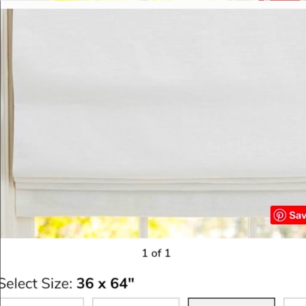 Roman Shade. White